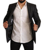 Dolce &amp; Gabbana Elegant Gray Check Martini Blazer