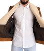 Dolce & Gabbana Brown Double Breasted Shearling Coat Jacket