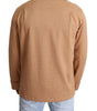 Dolce & Gabbana Brown Cotton Button Collared Coat Jacket