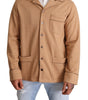 Dolce & Gabbana Brown Cotton Button Collared Coat Jacket
