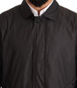 Dolce & Gabbana Black Polyester Mens Trench Coat Jacket