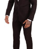 Costume Martini élégant à rayures bordeaux Dolce & Gabbana