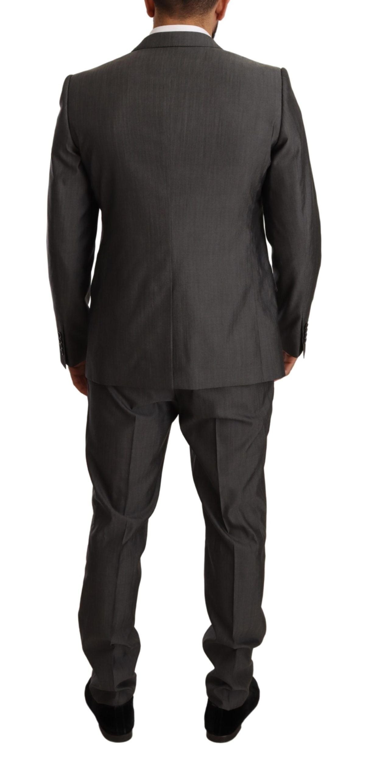 Costume élégant Martini en laine et soie coupe slim Dolce & Gabbana