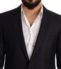 Costume élégant en jacquard coupe slim Dolce & Gabbana bleu