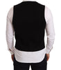 Dolce & Gabbana Black Cotton Single Breasted Waistcoat