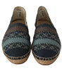Dolce & Gabbana Blue Gray Slip On Buffalo Espadrille Shoes