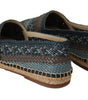 Dolce & Gabbana Blue Gray Slip On Buffalo Espadrille Shoes