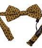 Dolce &amp; Gabbana Elegant Yellow Silk Bow Tie