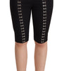 Dolce &amp; Gabbana Elegant High Waist Black Wool Shorts