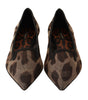 Mocassins plats élégants à imprimé léopard Dolce & Gabbana