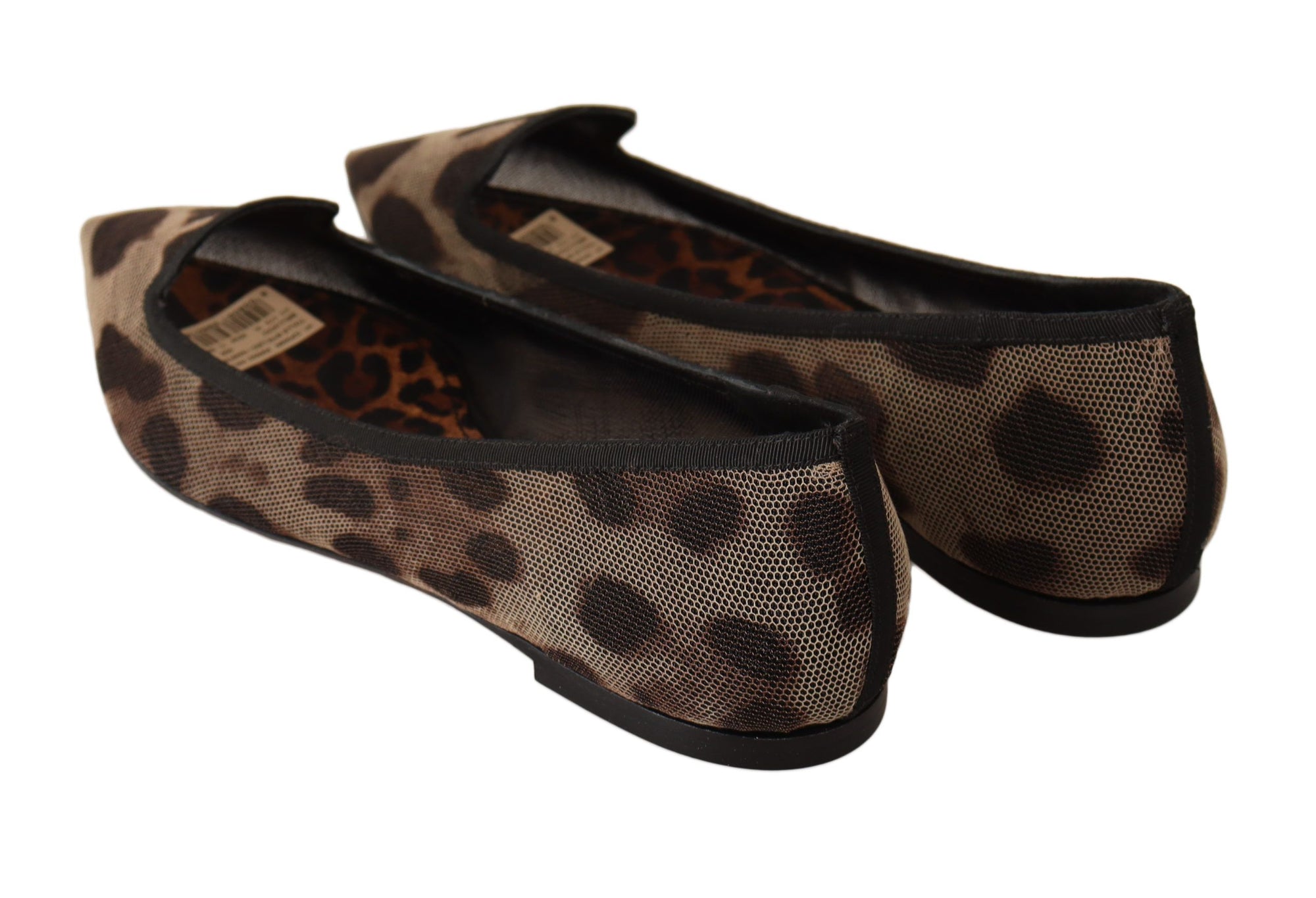 Mocassins plats élégants à imprimé léopard Dolce & Gabbana