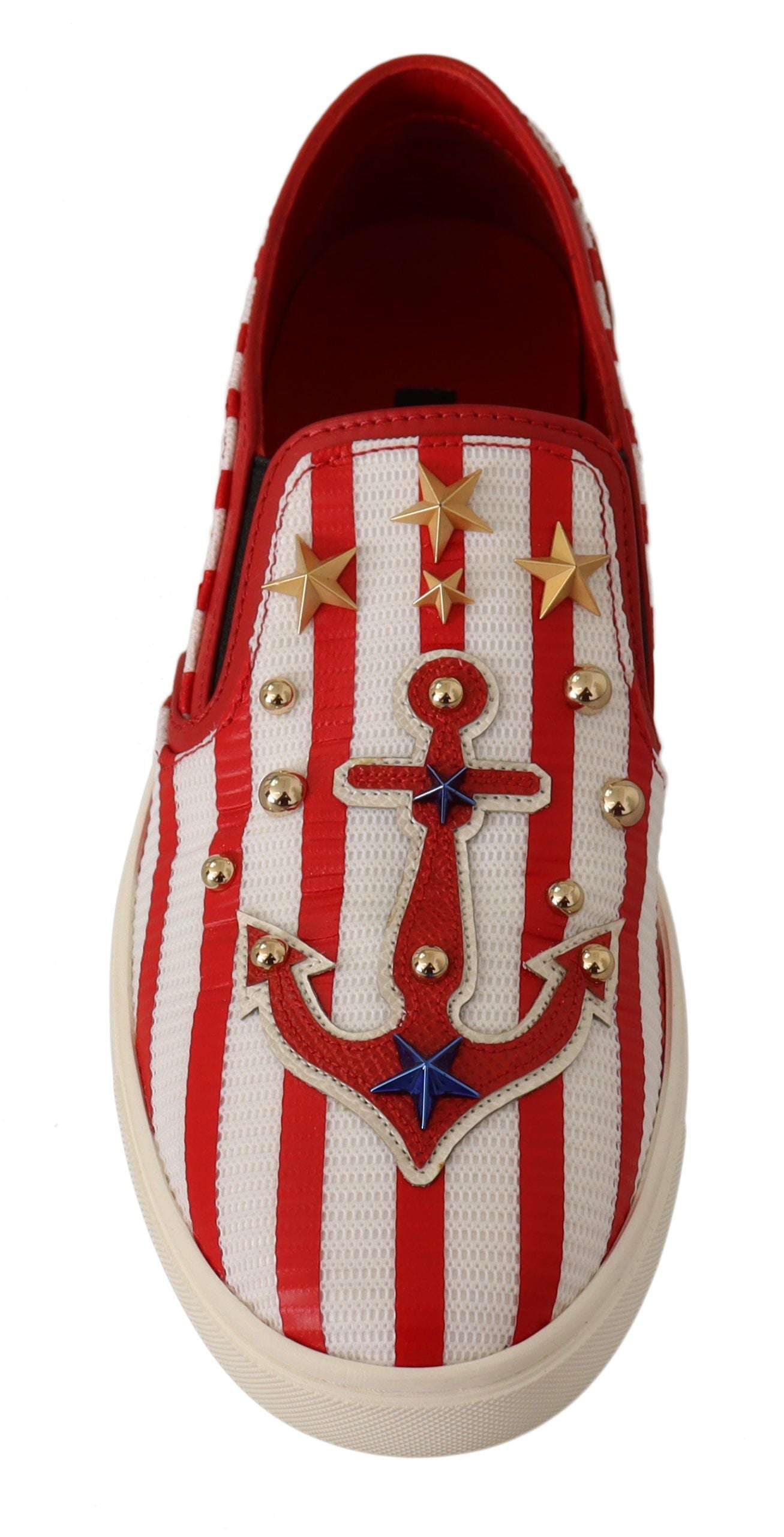 Mocassins cloutés à rayures Dolce & Gabbana
