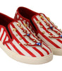 Mocassins cloutés à rayures Dolce & Gabbana