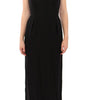Dolce & Gabbana Black Silk Shortsleeve Gown Maxi IT Dress