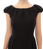 Dolce & Gabbana Black Silk Shortsleeve Gown Maxi IT Dress