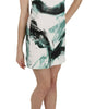 Dolce & Gabbana White Black Blue Shift Short Mini Dress