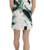 Dolce & Gabbana White Black Blue Shift Short Mini Dress