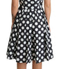 Dolce & Gabbana Black Polka Dotted Cotton A-Line Dress