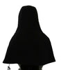 Dolce & Gabbana Elegant Black Hooded Scarf Wrap