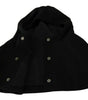 Dolce & Gabbana Elegant Black Hooded Scarf Wrap