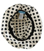 Dolce & Gabbana Chic Black Polka Dot Trilby Hat