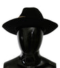 Dolce & Gabbana Elegant Black Lapin Wide Brim Panama Hat