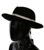 Dolce & Gabbana Elegant Black Lapin Wide Brim Panama Hat