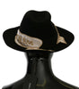 Dolce & Gabbana Elegant Black Lapin Wide Brim Panama Hat