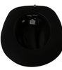 Dolce & Gabbana Elegant Black Lapin Wide Brim Panama Hat