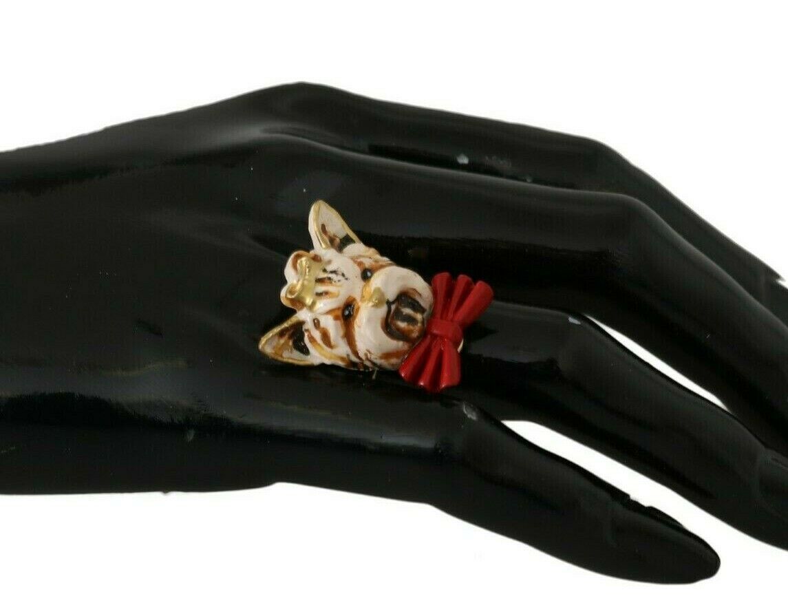 Dolce &amp; Gabbana Elegant Canine Charm Women's Ring