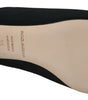 Sandales à enfiler Dolce & Gabbana Chic en gros-grain noir