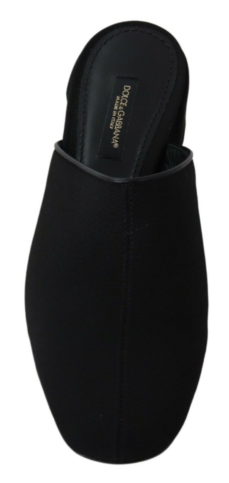 Sandales à enfiler Dolce & Gabbana Chic en gros-grain noir