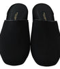 Sandales à enfiler Dolce & Gabbana Chic en gros-grain noir
