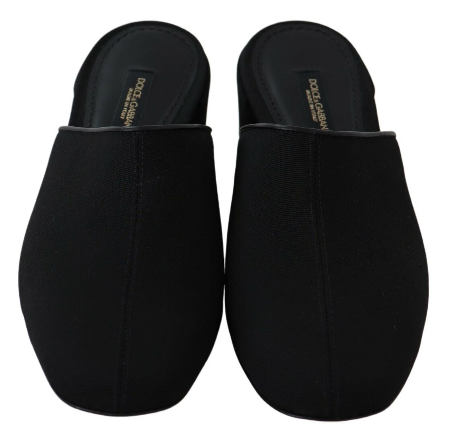 Sandales à enfiler Dolce & Gabbana Chic en gros-grain noir