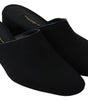 Sandales à enfiler Dolce & Gabbana Chic en gros-grain noir