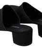 Sandales à enfiler Dolce & Gabbana Chic en gros-grain noir