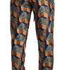 Dolce & Gabbana Multicolor Patterned Joggers Silk Pants