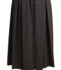 Dolce &amp; Gabbana Elegant A-Line Midi Wool Skirt in Gray Zigzag