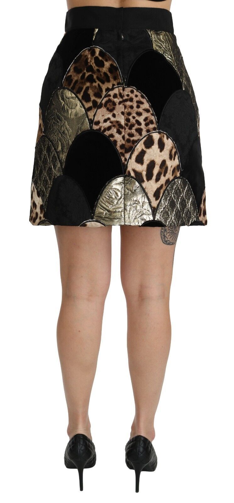 Dolce &amp; Gabbana High-Waisted Leopard Print Skirt