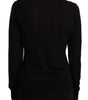 Dolce & Gabbana Black Crewneck Pullover STAFF Sweater Wool