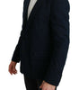 Dolce &amp; Gabbana Elegant Slim Fit Dark Blue Men's Blazer
