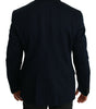 Dolce &amp; Gabbana Elegant Slim Fit Dark Blue Men's Blazer