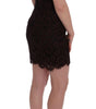 Dolce & Gabbana Bordeaux Floral Lace Ricamo Sheath Dress
