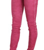 Dolce &amp; Gabbana Chic Pink Mid Waist Skinny Pants