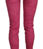 Dolce &amp; Gabbana Chic Pink Mid Waist Skinny Pants