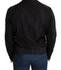 Dolce & Gabbana Black Nylon Full Zip Men Bomber Coat Jacket