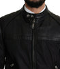 Dolce & Gabbana Black Nylon Full Zip Men Bomber Coat Jacket