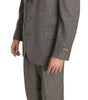 Costume élégant en laine marron clair pour homme Fendi