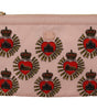 Portefeuille élégant à motif cœur rose Dolce &amp; Gabbana