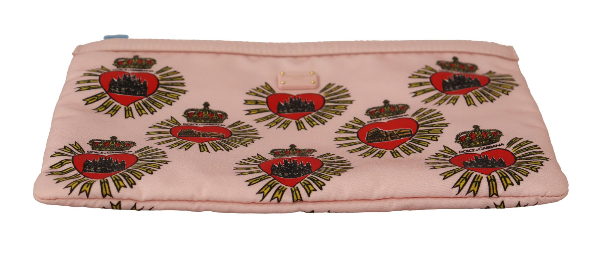 Portefeuille élégant à motif cœur rose Dolce &amp; Gabbana